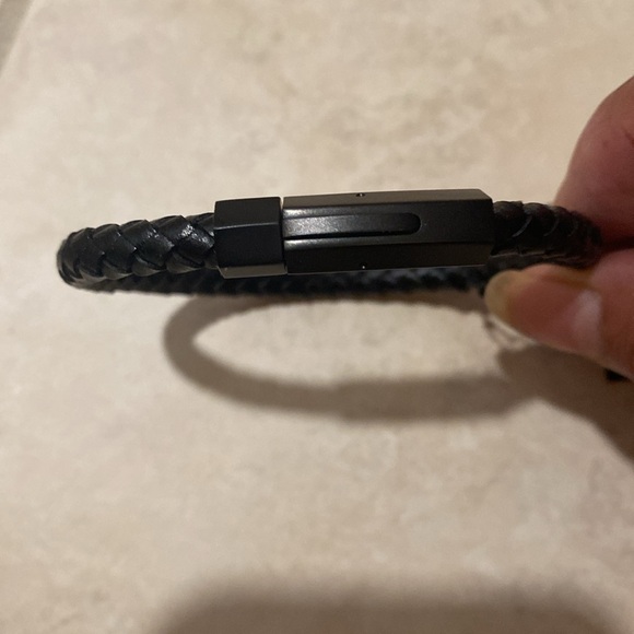 Men’s black woven bracelet. Never worn and comes with box. Size 8.5 (large). - Picture 2 of 4